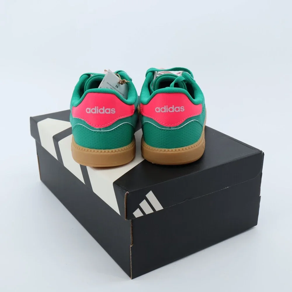 Adidas Breaknet Sleek J Kids US 5 Green Pink Gum Sole NWT EUR 37 1/3